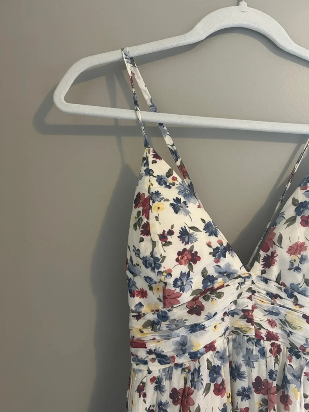 Abercrombie & Fitch Cream Floral Maxi Dress